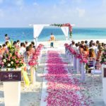 outdoor beach wedding ceremony